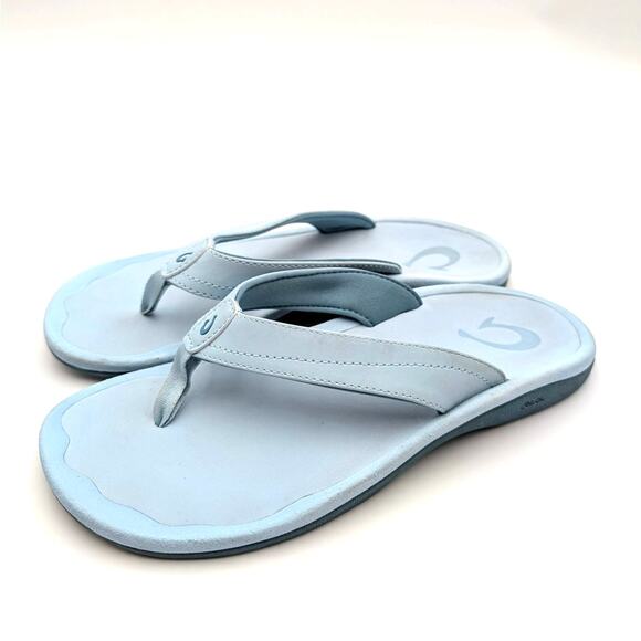 OluKai Ohana Water-Friendly Flat Sandals Women's Blue Size US W7 EU37 - Picture 1 of 11